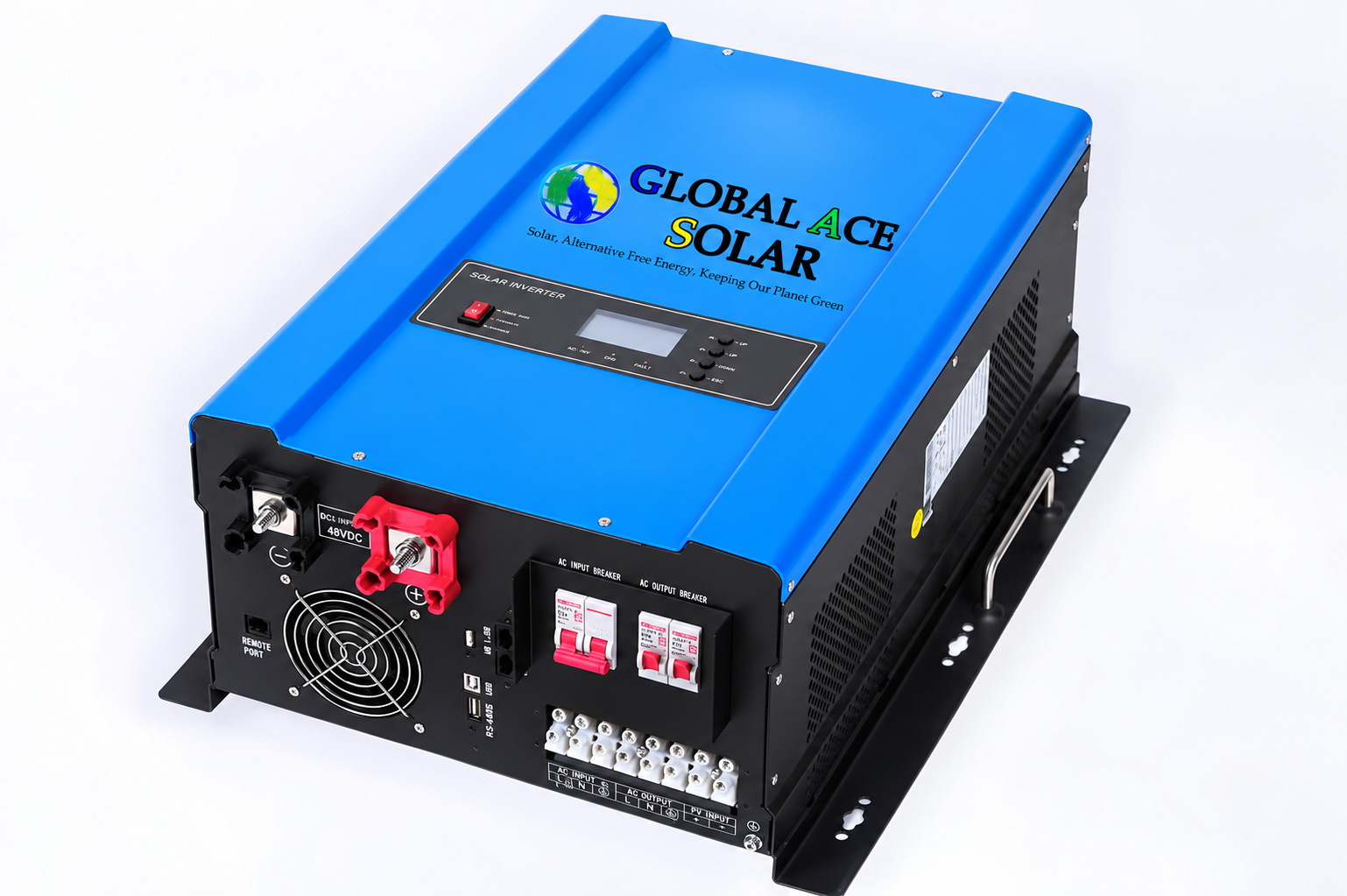 5000W 48V Low-Frequency Off-Grid Solar Inverter – 120V/240V Split-Phase