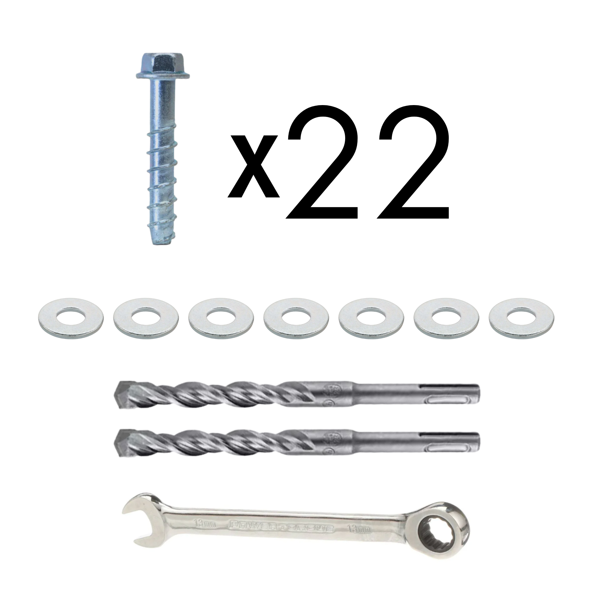 IntegraRack IR SlabBallast Concrete Anchor Mounting Kit IR-RFCB1074