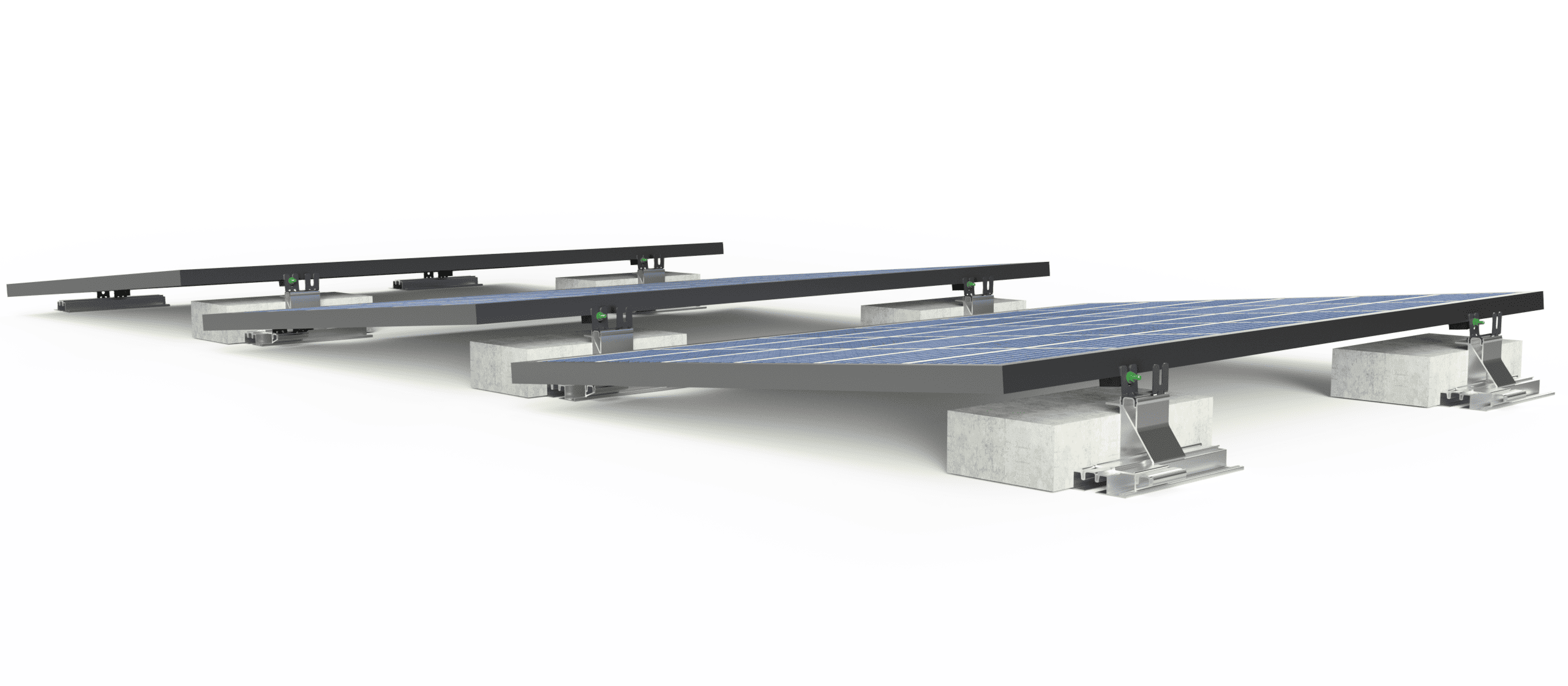 IntegraRack MultiBallast DB™ 5° Flat Roof Solar Mounting Kit – IR-05MBDB - Image 3