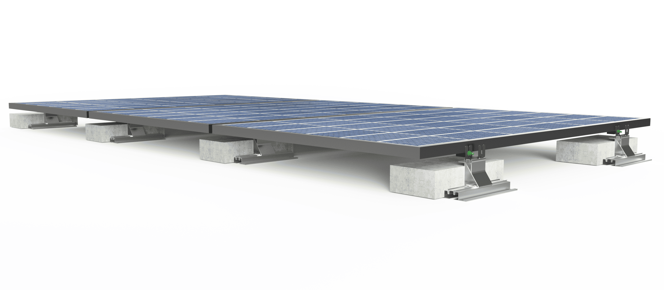 IntegraRack MultiBallast DB™ 5° Flat Roof Solar Mounting Kit – IR-05MBDB - Image 2
