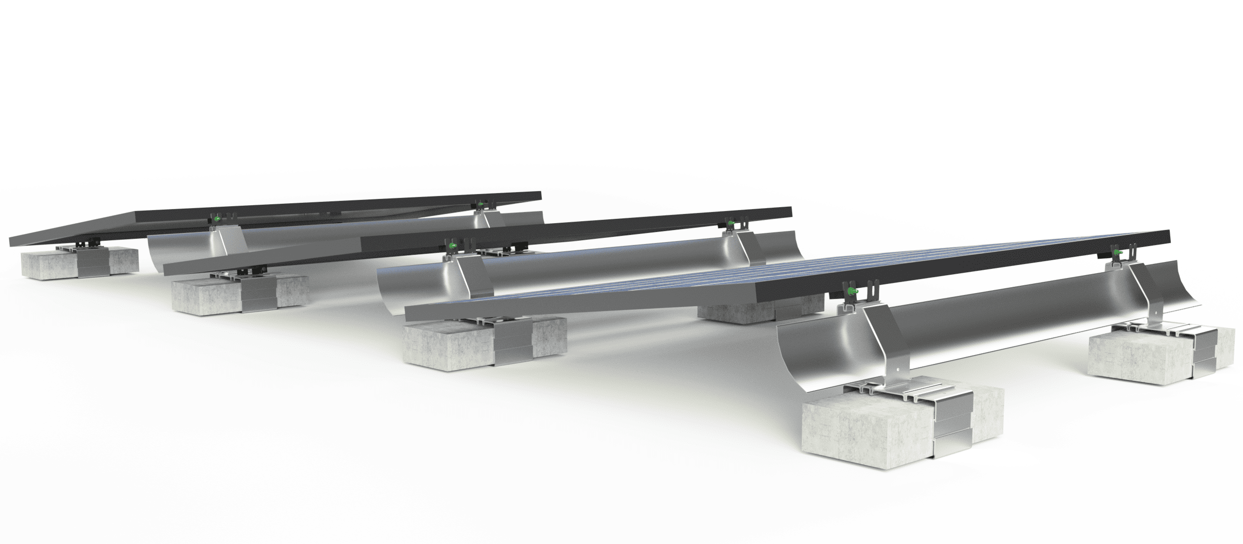 IntegraRack IR-08MBCB MultiBallast 8° Solar Panel Mounting Kit - Image 3