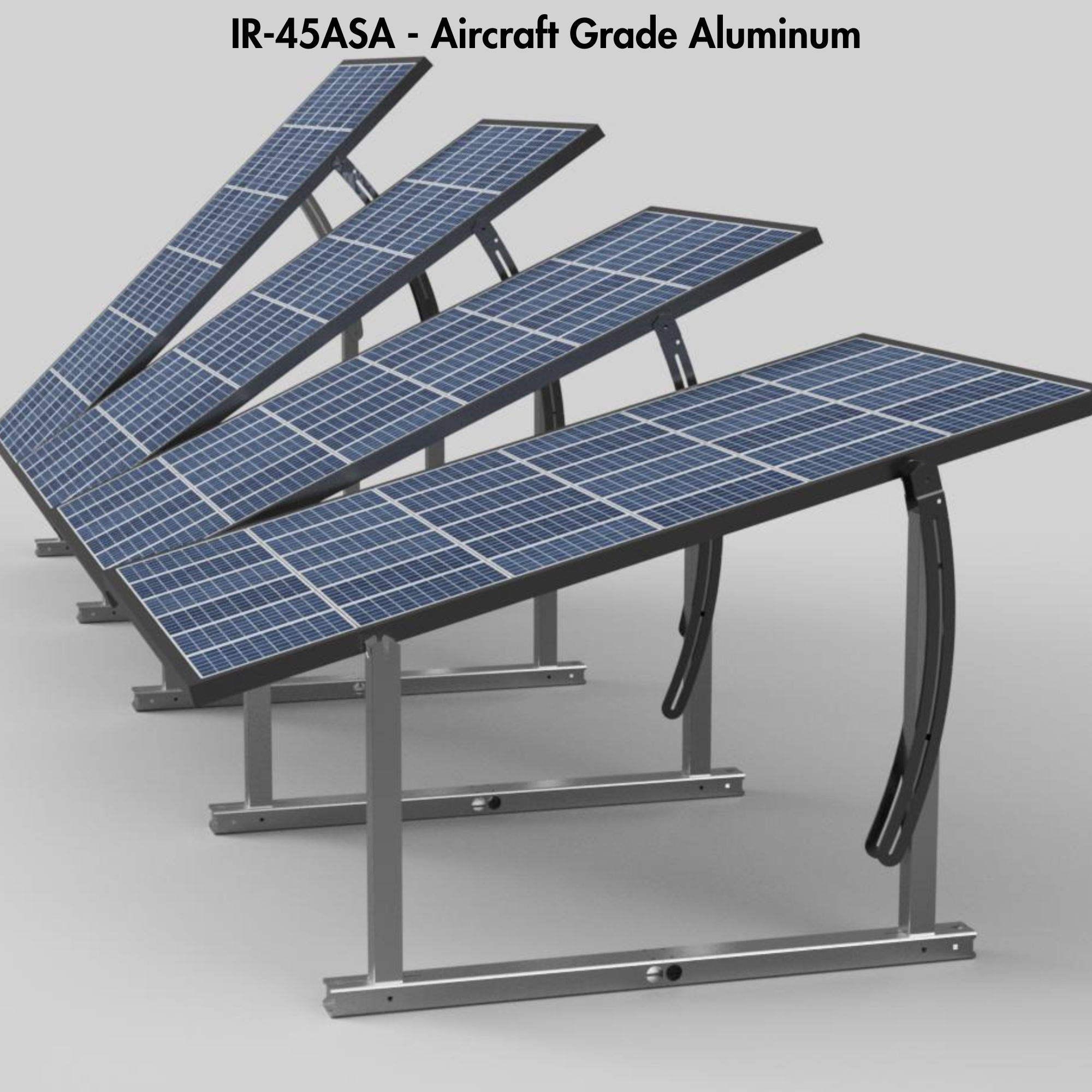 IntegraRack IR-45ASA BallastRack Solar Panel Ground Mount – Seasonal Adjustable 15°–45° - Image 2