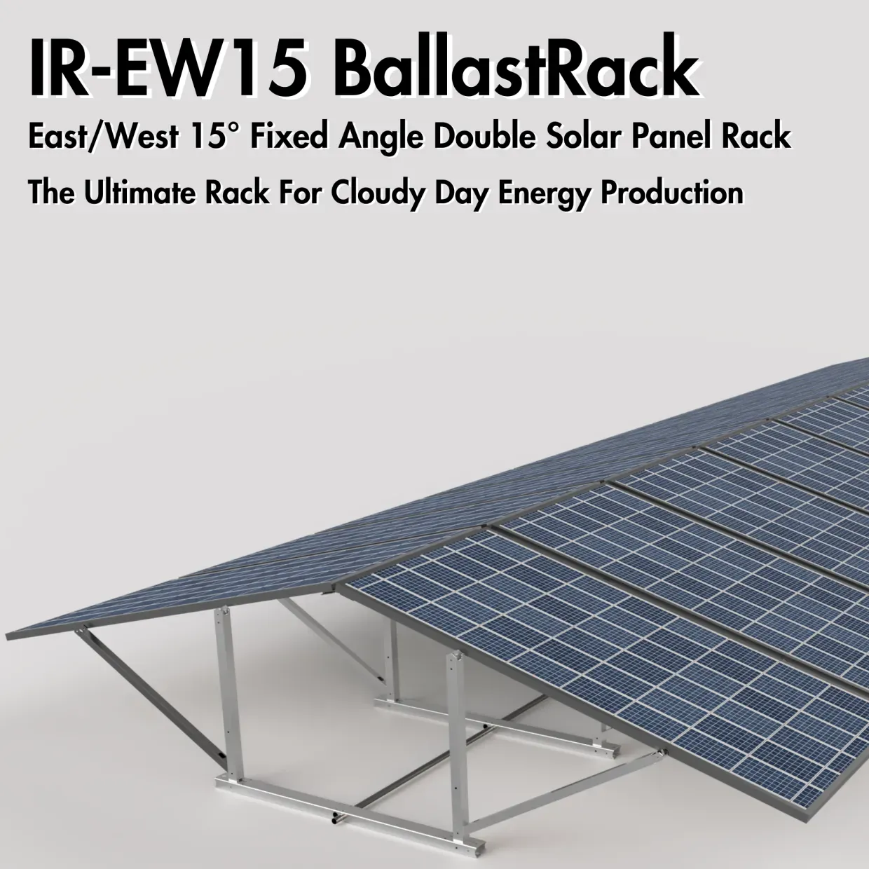 IntegraRack IR-EW15 BallastRack 15 Degree East West Solar Panel Mounting System